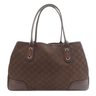 Gucci Pre-owned Handbags, female, Brown, Size: ONE SIZE Pre-owned Tote bag