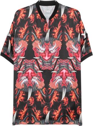 Yohji Yamamoto Tops, Heren, Zwart, M, Kx 3807 Shirt