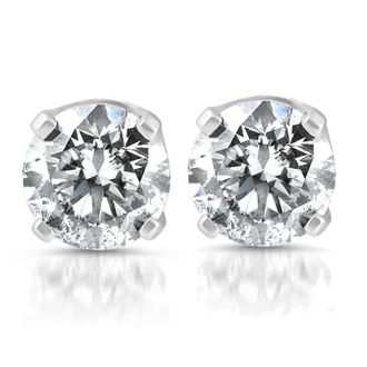 Pompeii3 1/4ct Diamond Stud Earrings 14K White Gold