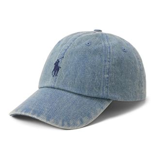 Polo Ralph Lauren Caps, male, Blue, Size: ONE SIZE Embroidered Pony Cap