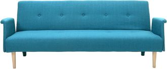 Miliboo Miliboo - Sof&aacute; Dise&ntilde;o Convertible Azul Oscar