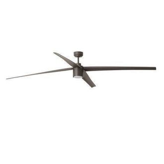 Netlighting Attos LED Ceiling Fan Brown 4 Blades 213cm 20W 3000K