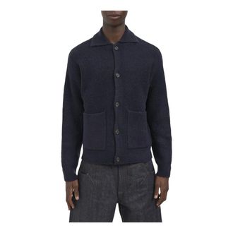 Paolo Pecora Camicia in Maglia di Lana - - Knitwear - Uomo - Blu - S