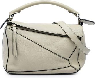 Loewe Pre-owned Loewe Small Calfskin Puzzle Satchel Ladies DUPF6PSEEAZSGGLG
