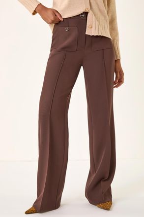 Roman Pocket Button Smart Stretch Trousers