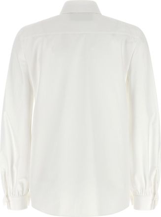 Valentino Garavani Womens White Cotton Blouse