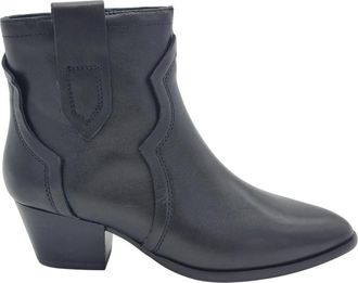 Ash Zachte leren enkellaarzen - Dames - Schoenen - Zwart - Maat: 37 EU Leer