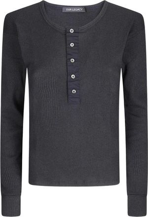 Our Legacy Maglia a maniche lunghe Gentle Henley - - Tops - Donna - Grigio - M