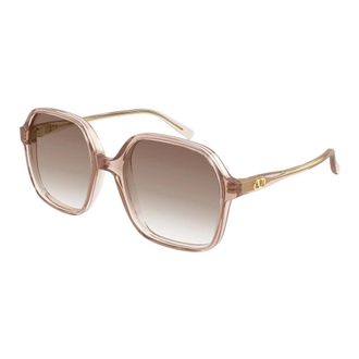 Valentino VLogo Zonnebril met Geometrisch Montuur - Dames - Accessoires - Roze - Maat: 56 MM Nylon