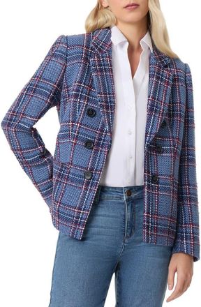 Jones New York Faux Double Breasted Blazer in Bluebell Multi at Nordstrom, Size Large