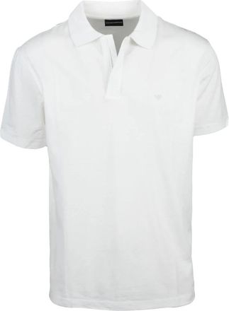 Emporio Armani Polo Shirt - Heren - Polos - Wit - XL - Katoen - Tops