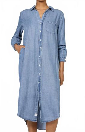 Dear John Denim Galina Shirt Dress In Imperial Blue