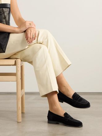 【関税込み】Aeyde ブラック Tom ローファー AEYDE Tom パテントレザー ローファー | NET-A-PORTER