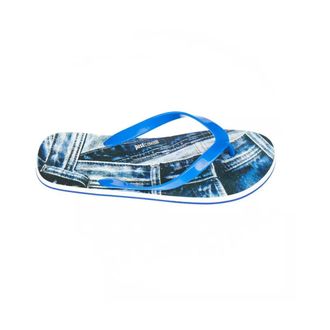 Just Cavalli Flip Flops, male, Blue, Size: 13 US Light Blue EVA Sandal for Men