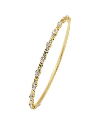 Sabrina Designs 14K 0.76 Ct. Tw. Diamond Flexible Bangle Bracelet