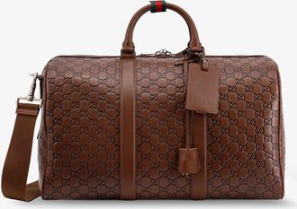 Gucci Borsa da viaggio GG Emblem in pelle GG - GUCCI - gender_Man