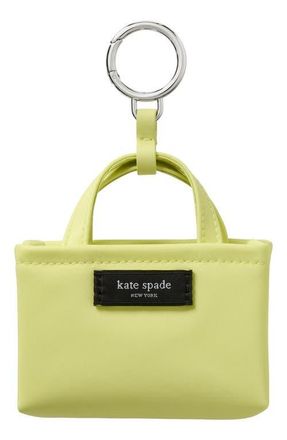 Kate Spade New York nano tote bag charm in Bosc Pear at Nordstrom