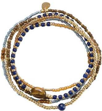 A Beautiful Story armband Experience Lapis Lazuli Tiger Eye