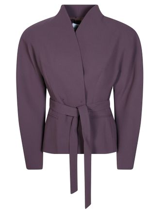 Andamane Margaux Rounded Shoulder Belted Blazer