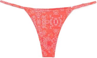 Roberta Einer x Kiss n Thrill Slip bikini a fiori Frida - Rosso