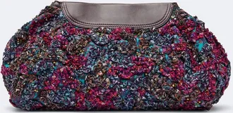 Dries Van Noten Clutch Small adornado con piel