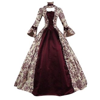 Generic Womens Medieval Vintage Dresses Plus Size Renaissance Dress Rococo Baroque Marie Antoinette Ball Dresses Victorian Ball Gowns Costumes Victorian Party