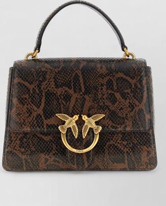 Pinko love bag one medium leather shoulder bag