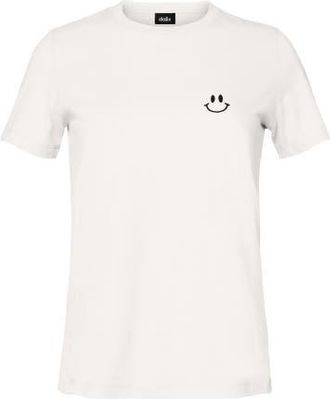Dalix Smile Face Tee in Vintage White at Nordstrom, Size X-Large