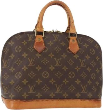 Louis Vuitton Pre-owned Canvas Handtas - Dames - Vintage Handtas - Bruin - ONE Size - Vintage