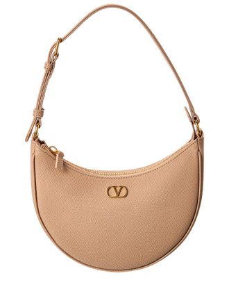Valentino Vlogo Signature Mini Leather Hobo Bag