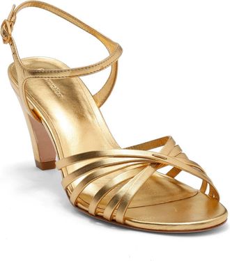 Reformation Paloma Ankle Strap Sandal in Vintage Gold at Nordstrom Rack, Size 7.5