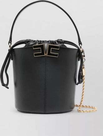 Elisabetta Franchi logo bucket bag