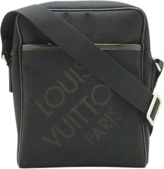 Louis Vuitton Vintage, unisex, Zwart, ONE Size, Pre-owned Citadin Damier Geant Crossbody Bag