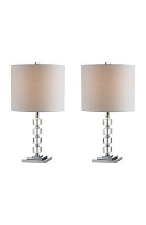 Jonathan Y Designs Barnard 22 LED Crystal/Metal Table Lamp, Clear in Clear/chrome at Nordstrom