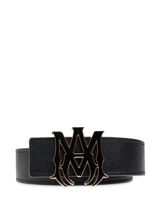 Amiri reversible leather belt - men - Leather - 100 - Black