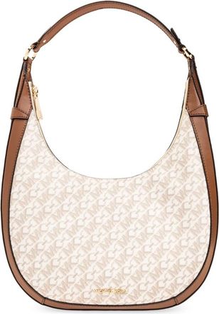 Michael Kors Schoudertas met logo - Dames - Schoudertassen - Beige - ONE Size - Tassen