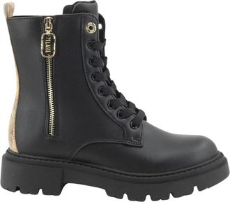 Alviero Martini 1A Classe Anfibi veterlaarzen - Dames - Veterlaarzen - Zwart - 36 EU - Leer - Schoenen