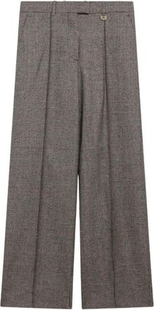 Burberry Rozalyn Broek - Dames - Wijde Broeken - Bruin - XS - Katoen - Broeken