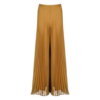 Max Mara Dames, Broeken, Bruin, Maat: 3XS
