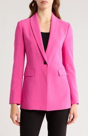 Theory Shawl Collar Power Blazer Jacket in Carnation at Nordstrom Rack, Size 2