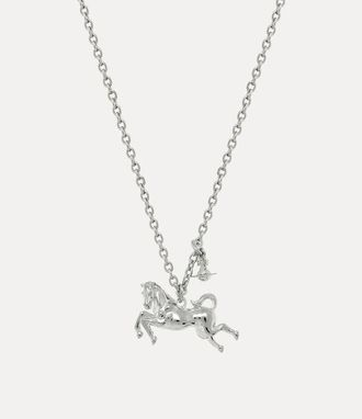 Vivienne Westwood Man. Cheval Pendant Necklace Silver Men