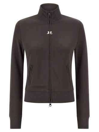 Courr&egrave;ges Gray Polyester Womens Sweatshirt