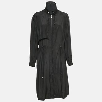 Bcbgmaxazria Bcbmaxazria Black Crepe Zip-Up Midi Dress