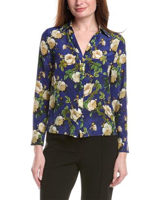 Alice & Olivia Alice + Olivia Eloise Button Down Silk Blouse