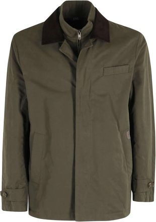Fay Country Morning Jacket - Heren - Zomerjassen - Groen - XL - Leer - Jassen