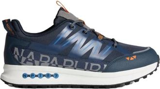Napapijri Urban Sneakers in Leisteenblauw - Heren - Sneakers - Blauw - 43 EU - Leer - Schoenen