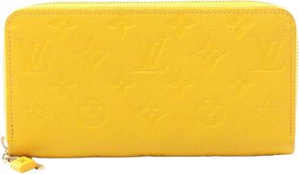 Louis Vuitton Pre-owned Wallets, female, Yellow, Size: ONE SIZE Pre-owned Monogram Embellished Long Wallet