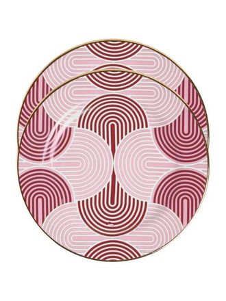 La DoubleJ Dessert Plates Set Of 2 Slinky Red at Nordstrom