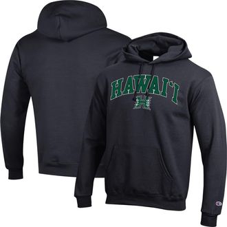 Champion Mens Champion Black Hawaii Rainbow Warriors Arched Logo Fleece Pullover Hoodie at Nordstrom, Size Xx-Large
