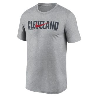 Nike Cleveland Guardians Swoosh Legend Nike Mens Dri-FIT MLB T-Shirt in Grey | NKGK06GGUA-RSQ